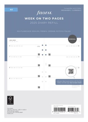 A5 Minimal Week On Two Pages 2025
