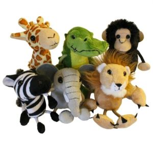 African Animals Set of 6 Soft Toy