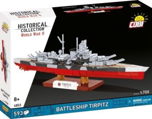 600  PCS HC WWII /4853/ Battleship TIRPITZ scale 1:700