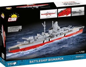 600 PCS HC  WWII /4854/ Battleship BISMARCK scale 1:700