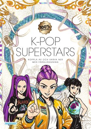 Målarbok K-pop superstars
