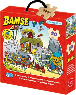 Askpussel 20 bitar - Bamse Cyklar