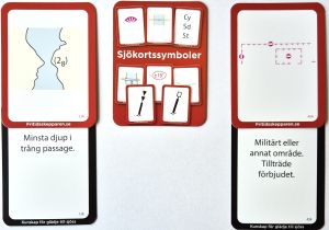 Fritidsskepparens spelkort med Sjökortssymboler