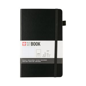 Linjerad Anteckningsbok Black 13x21 cm