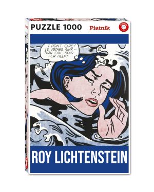 Lichtenstein, Den Drunknande Flickan, Pussel, 1000 bitar, Piatnik