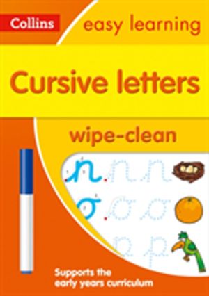 Cursive Letters Age 3-5 Wipe Clean Activity Book - Ideal for Home Learning