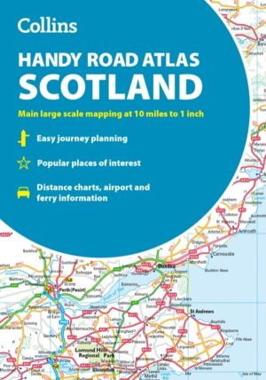 Collins Handy Road Atlas Scotland - Clear and Detailed Map of Scotland in a