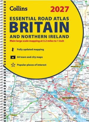 Collins Essential Road Atlas Britain and Northern Ireland 2027 (A4 Spiral)