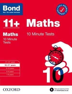 Bond 11+ Maths 10 Minute Tests for Age 10-11+ | For 2026 GL Assessment & ot