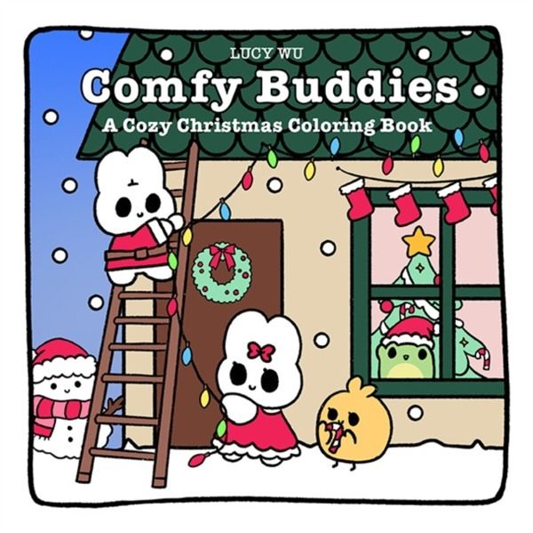 Comfy Buddies: A Cozy Christmas Coloring Book