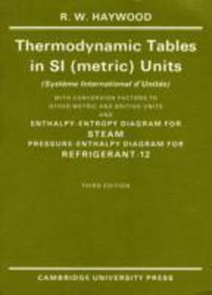Thermodynamic Tables in SI (Metric) Units