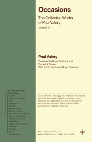 Occasions - The Collected Works of Paul Valery, Volume 11