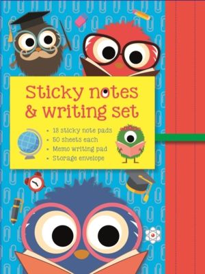 Sticky Notes and Writing Set: School Monsters - Fabulous Wallet-Style Folde