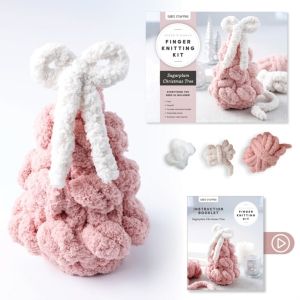 Super Simple Finger Knitting Kit Sugarplum Christmas Tree - Everything You