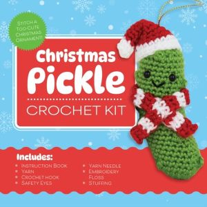 Christmas Pickle Crochet Kit - Stitch a Too-Cute Christmas Ornament! Includ