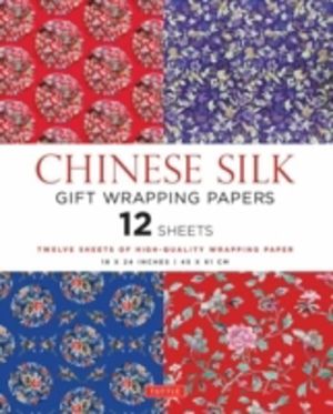 Chinese Silk Gift Wrapping Papers - 12 Sheets - 18 x 24 inch (45 x 61 cm) W