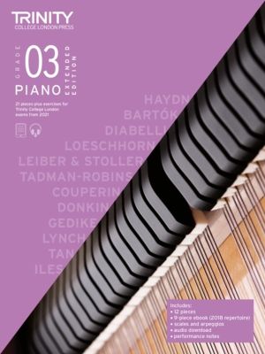 Trinity College London Piano Exam Pieces Plus Exercises From 2021: Grade 3