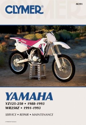 Yamaha YZ125-250 (1988-1993) & WR250Z (1991-1993) Motorcycle Service Repair