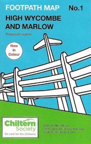 Chiltern Society Footpath Map No. 1 High Wycombe and Marlow - Thirteenth Ed