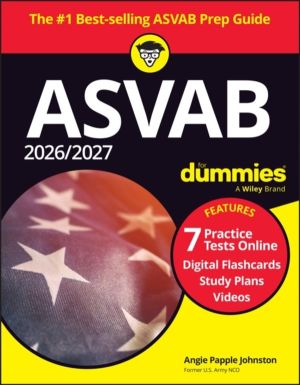 2026/2027 ASVAB For Dummies - Book + 7 Practice Tests, Flashcards, and Vide