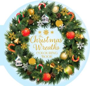 Christmas Wreaths Colouring Book - 45 Festive Artworks