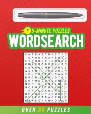 5-Minute Wordsearch (includes ball-point pen) - Over 65 Puzzles