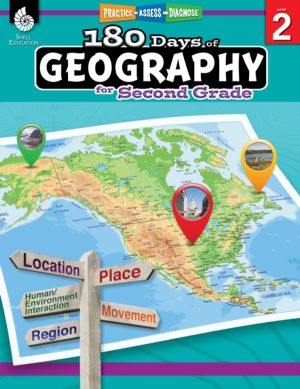 180 Days«: Geography for Second Grade - Practice, Assess, Diagnose