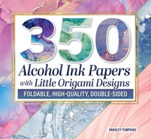 350 Alcohol Ink Papers with Original Origami Patterns - Foldable, Double-Si