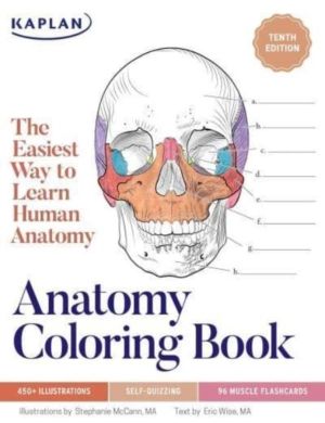 Anatomy Coloring Book with 450+ Realistic Medical Illustrations with Quizze