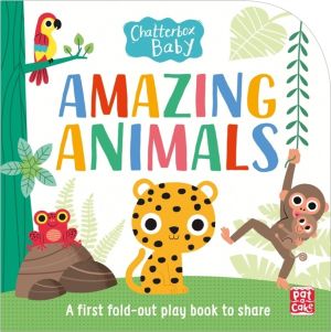 Chatterbox Baby: Amazing Animals - Fold-out tummy time book
