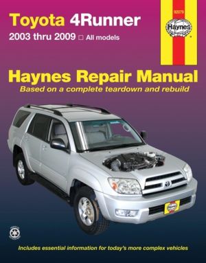 Toyota 4Runner 2003 To 2009 - All models