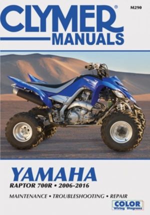 Clymer Yamaha Raptor 700R Motorcycle Repair Manual - 2006-16