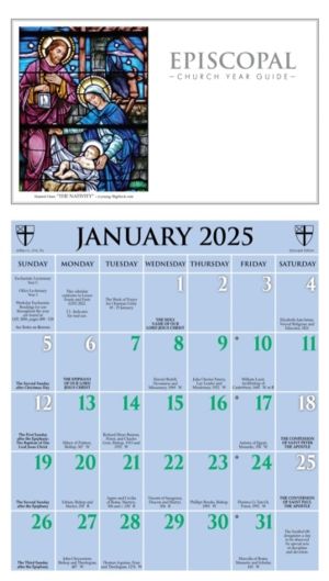 2025 Episcopal Church Year Guide Kalendar - January 2025 through December 2