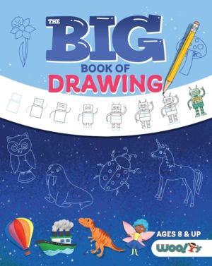 Big Book of Drawing - Over 500 Drawing Challenges for Kids and Fun Things t