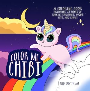 Color Me Chibi - A Coloring Book Featuring 75 Scenes of Kawaii Creatures, F