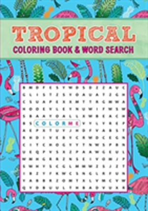 Tropical Coloring Book & Word Search