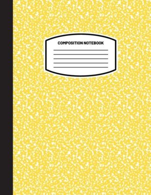 Classic Composition Notebook - (8.5x11) Wide Ruled Lined Paper Notebook Jou