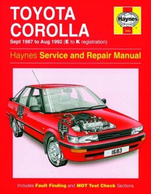 Toyota Corolla Service And Repair Manual - 87-92