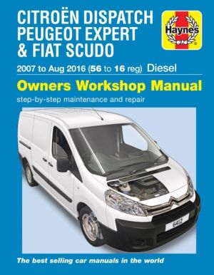 Citroen Dispatch, Peugeot Expert & FIAT Scudo Diesel ('07-Aug '16) 56 to 16
