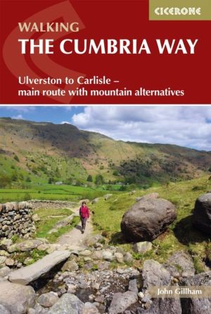 Walking The Cumbria Way - Ulverston to Carlisle - main route with mountain