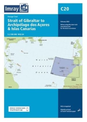 C20 Strait of Gibraltar to Archipelago dos Acores & Islas Ca - Passage Char