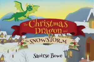 christmas dragon and the snowstorm