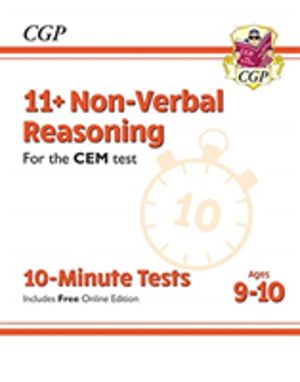 11+ CEM 10-Minute Tests: Non-Verbal Reasoning - Ages 9-10 (with Online Edit