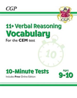 11+ CEM 10-Minute Tests: Verbal Reasoning Vocabulary - Ages 9-10 (with Onli