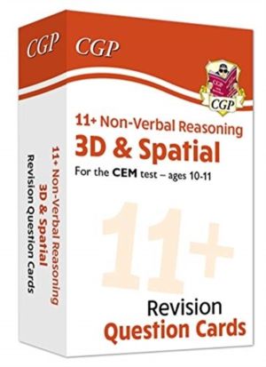 11+ CEM Revision Question Cards: Non-Verbal Reasoning 3D & Spatial - Ages 1