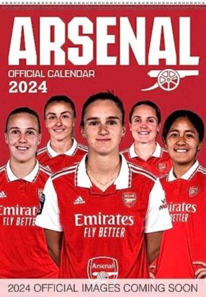 Arsenal FC 2024 A3 Wall Calendar