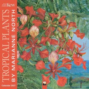 Kew Gardens: Tropical Plants by Marianne North Wall Calendar 2027 (Art Cale