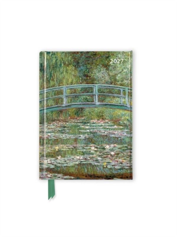 Claude Monet: Bridge over a Pond of Water Lilies 2027 Luxury Pocket Diary P