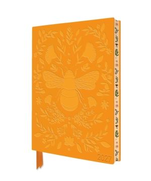 Jade Mosinski: Bee 2027 Artisan Art Vegan Leather Diary Planner - Page to V