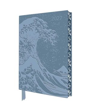 Katsushika Hokusai: The Great Wave 2027 Artisan Art Vegan Leather Diary Pla